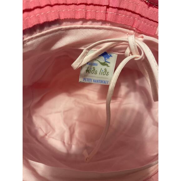 Wallaroo Kids Pink Adjustable Bucket Hat NWOT Summer Beach Lined Cap - Picture 7 of 9
